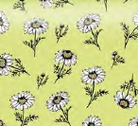 Uniqueco Bio Glitter FSC® Vintage Floral Daisies on Yellow