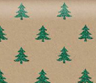 Uniqueco Bio Glitter FSC® Jolly Holly Mini Green Tree on Kraft