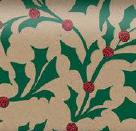 Uniqueco Bio Glitter FSC® Jolly Holly Red/Green Holly on Kraft