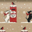 Uniqueco Bio Glitter FSC® Jolly Holly Scottie Dog on Kraft