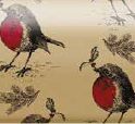 Uniqueco Printed FSC® Winter Deluxe Robin on Gold