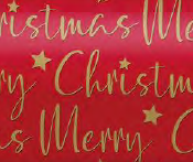 Uniqueco Printed FSC® Winter Deluxe Gold MC on Red