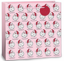 Uniqueco FSC® Bio Glitter Bag Merry Kitschmas Santa Extra Large