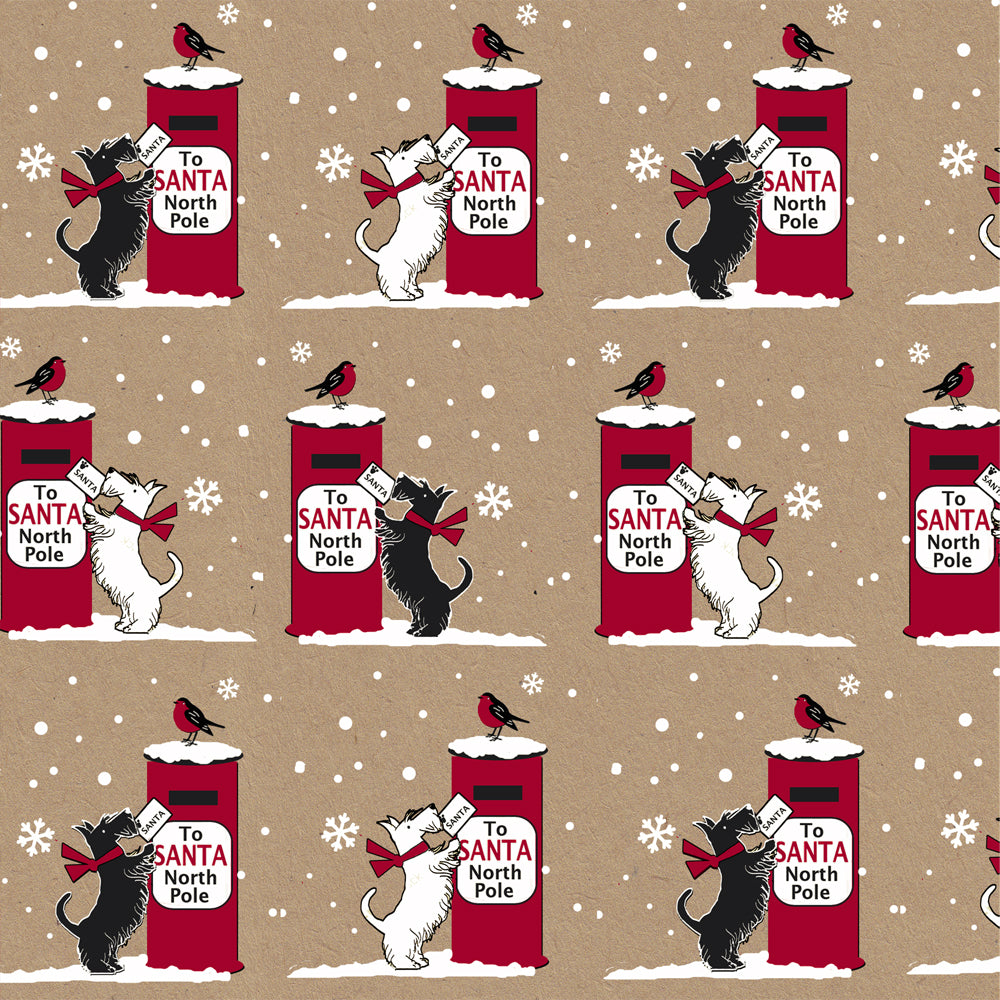 Eco friendly wrapping paper printed FSC Ho Ho Ho Christmas Assortment of 42 Rolls
