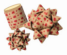 Mock Kraft Effect Christmas Tree Gift Bow / Ribbon Spool (select colour)