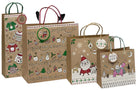 Uniqueco FSCM* Christmas Doodles Kraft Gift Bags (select size)