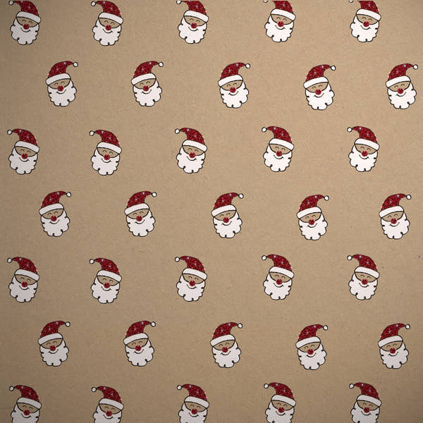 Uniqueco Bio Glitter FSCR Festive Eco Santa Head