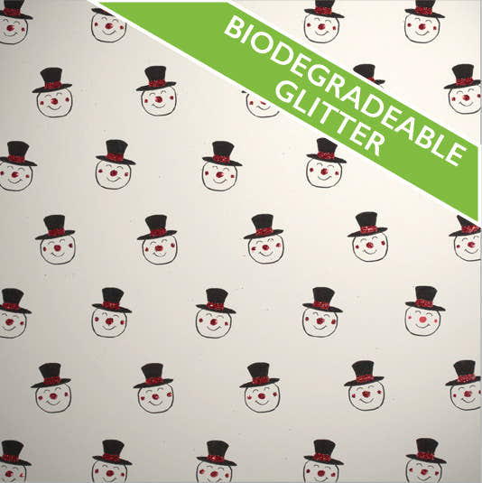 Uniqueco Bio Glitter FSCM Festive Eco Snowman Head