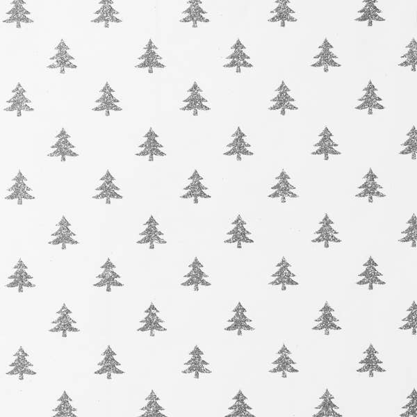 Winter Wonderland Mini Silver Tree on White