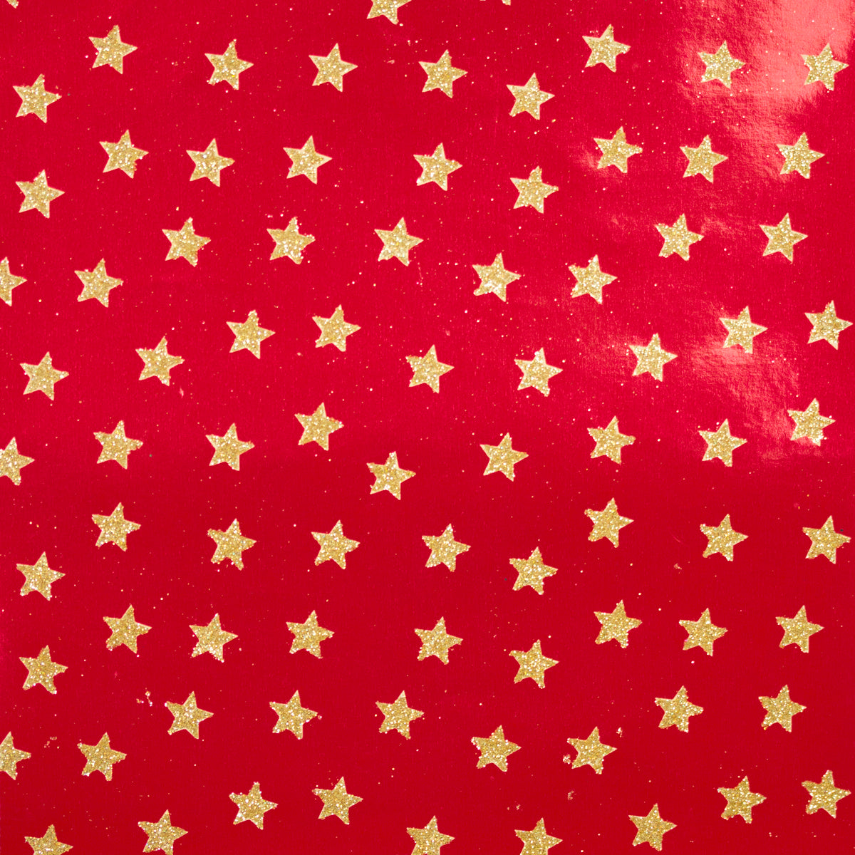Brocade Mini Star Gold on Red Foil