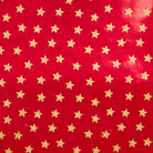 Brocade Mini Star Gold on Red Foil