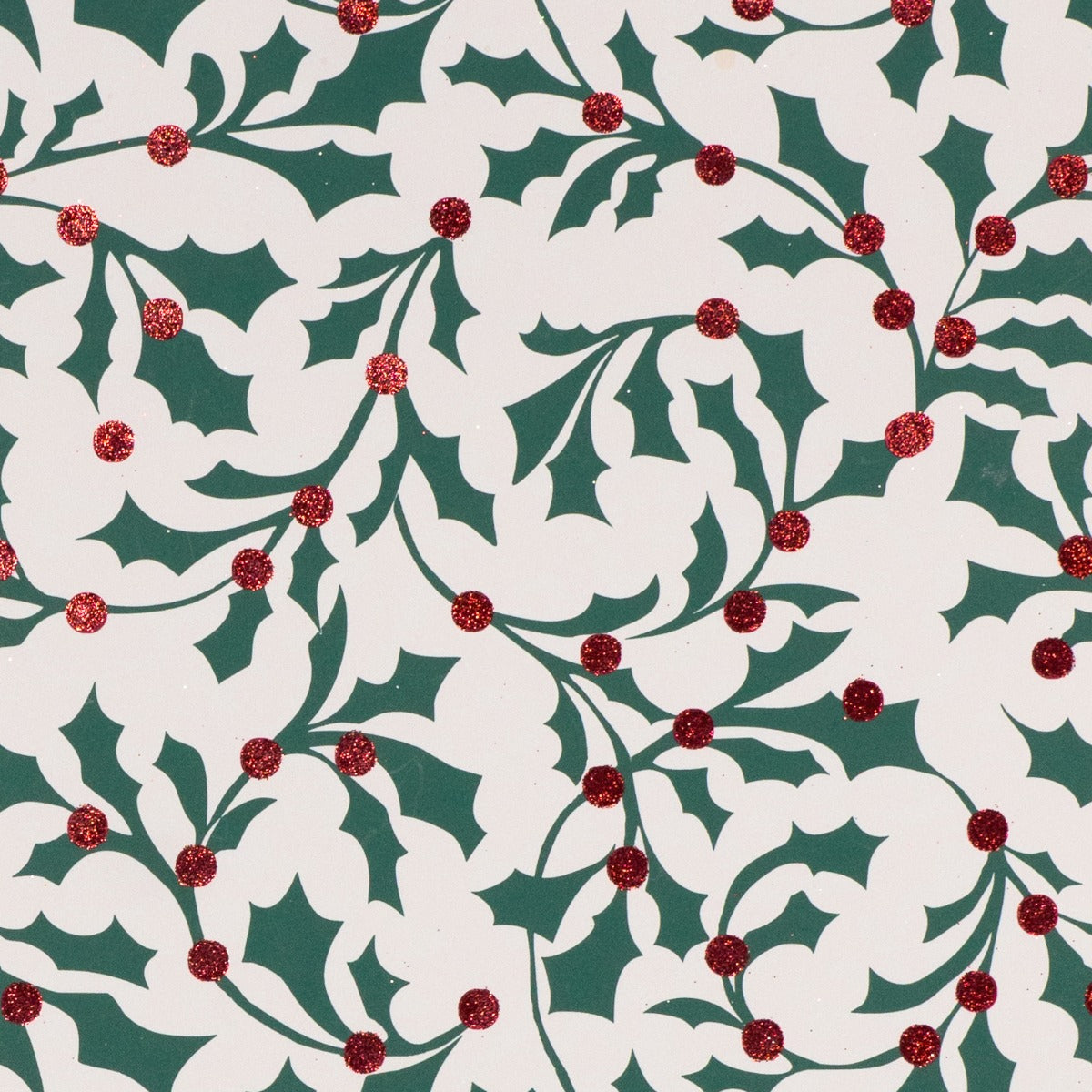 Winter Forest Holly Red/Green on Alabaster