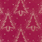 Winter Forest Dotty Tree Sand on Cranberry