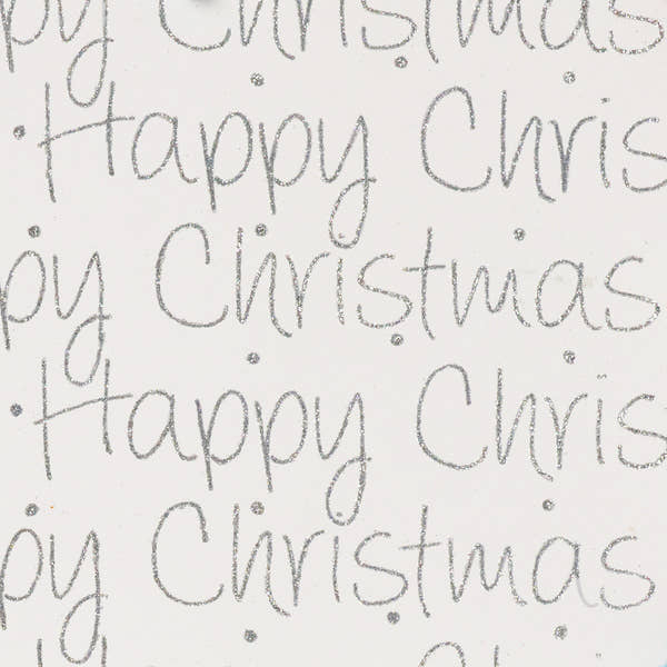 Finlandia Christmas Script Silver on White