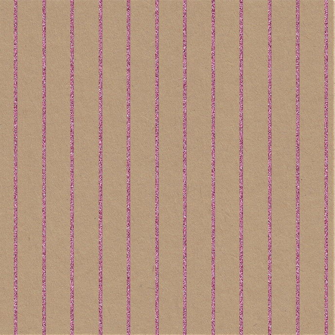 Uniqueco Bio Glitter FSCR Precious Metal Pink Stripe on Kraft