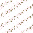 Uniqueco Bio Glitter FSCM Magical Christmas Stars Sand/Pink on White