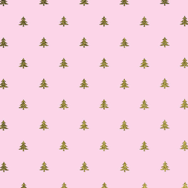Uniqueco Bio Glitter FSCM Magical Christmas Mini Half Tree Sand on Pink