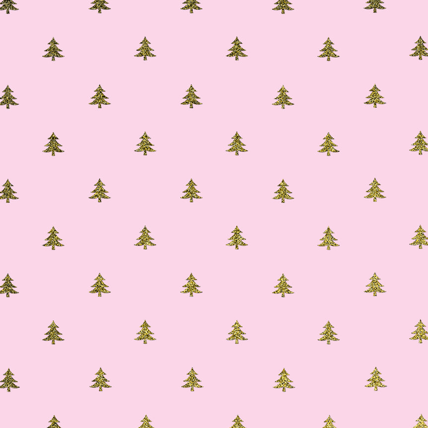 Uniqueco Bio Glitter FSCM Magical Christmas Mini Half Tree Sand on Pink