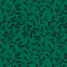 Uniqueco Bio Glitter FSCM Holly & Ivy Red/Dark Green Mistletoe on Green
