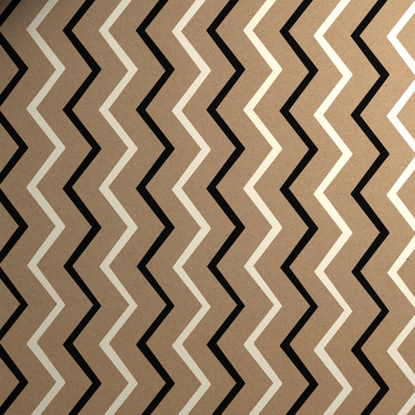 Uniqueco Printed FSCR Geo Kraft Geo Zig Zag