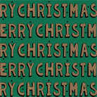 Uniqueco Printed FSCR Festive Friends Kraft Merry Christmas on Green