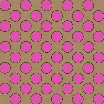 Uniqueco Printed FSCR Simply Eco Pink Spot on Kraft