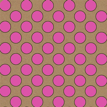 Uniqueco Printed FSCR Simply Eco Pink Spot on Kraft