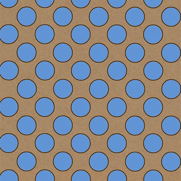 Uniqueco Printed FSCR Simply Eco Blue Spot on Kraft