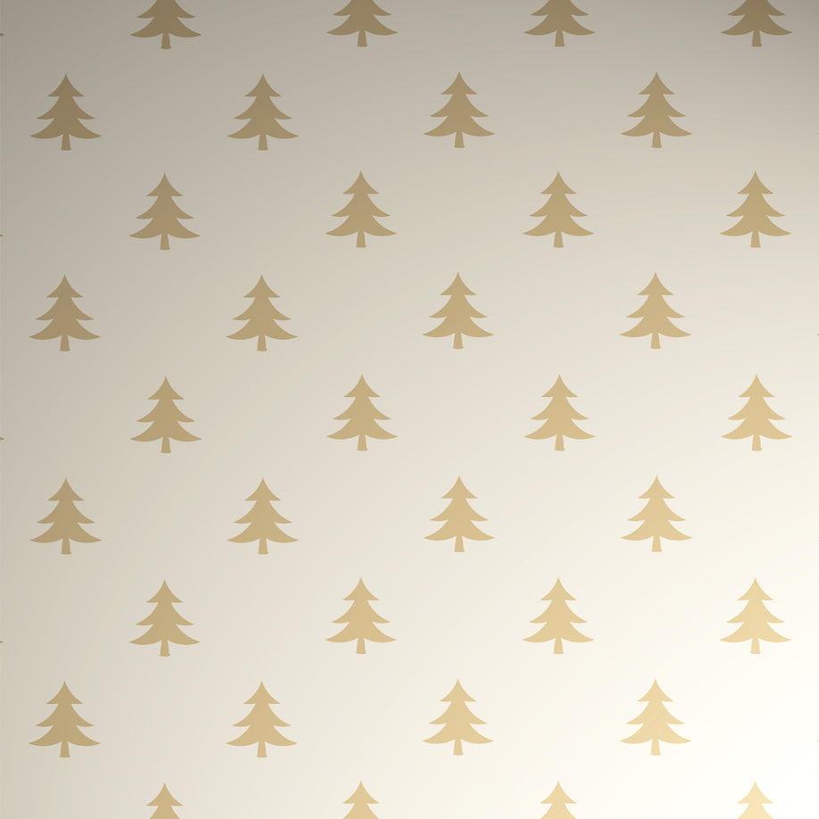 Uniqueco Printed FSCM Winter Deluxe Mini Gold Tree on Alabaster