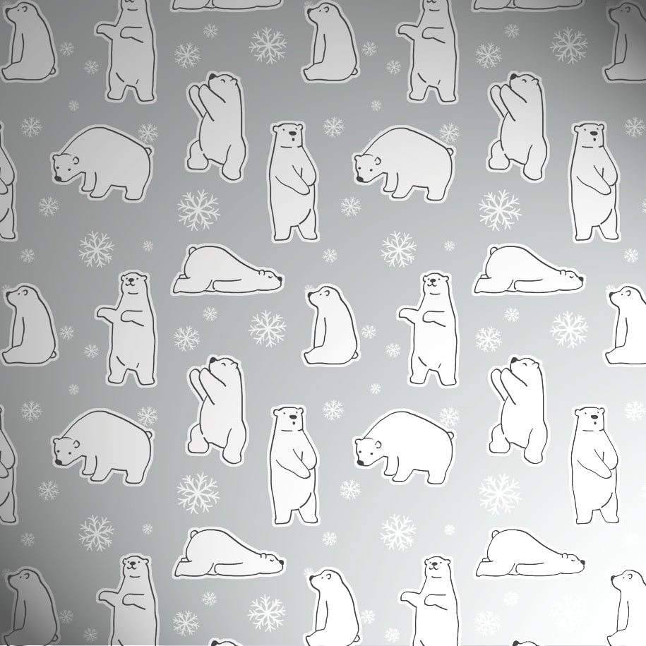 Uniqueco Printed FSCM Arctic Polar Bears on Grey