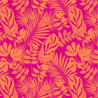 Birds and Blooms Fern Orange on Pink wrapping paper