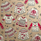 Uniqueco Printed FSCR Doodles Christmas Red Jumpers