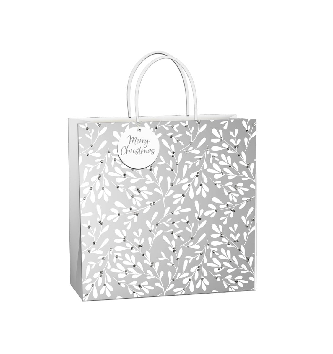 Uniqueco FSCM* Bioglitter Bag Luxe Silver Large (Unit of 6)