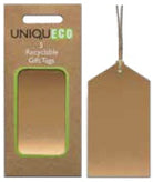 Uniqueco FSCM* Gift Tag Kraft pack of 5 Gold