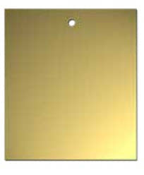 Single Face Foil Tags - Gold