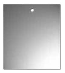 Single Face Foil Tags - Silver
