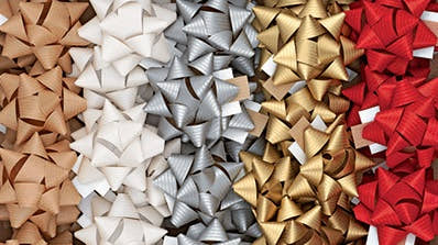 Plain Kraft Bow Assortment Pack - 36 Per Box