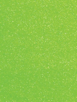 Neon Green Glitter Gift Tag