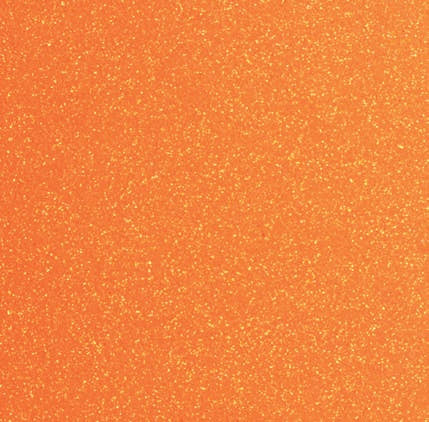 Plain Glitter Neon Orange