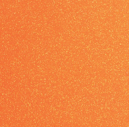Plain Glitter Neon Orange