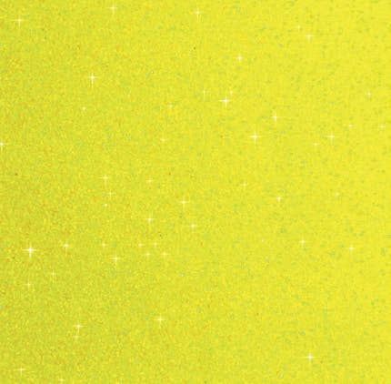 Plain Glitter Neon Yellow