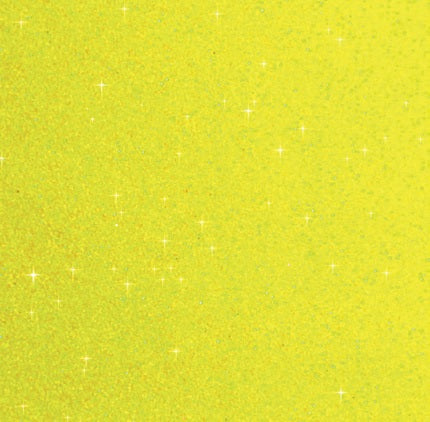 Plain Glitter Neon Yellow