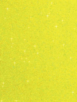 Neon Yellow Glitter Gift Tag