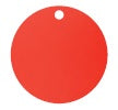 Plain Print Single Face Gift Tag -Red Circle
