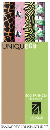 Uniqueco Printed FSCM Precious Nature Rollwrap Assortment Box of 42 Rolls